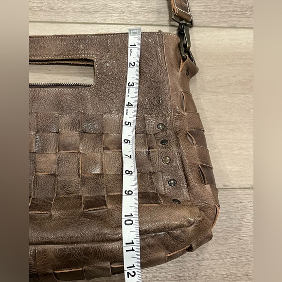 Bed Stu Orchid Studded Leather Satchel Purse/Bag - Picture 4 of 9